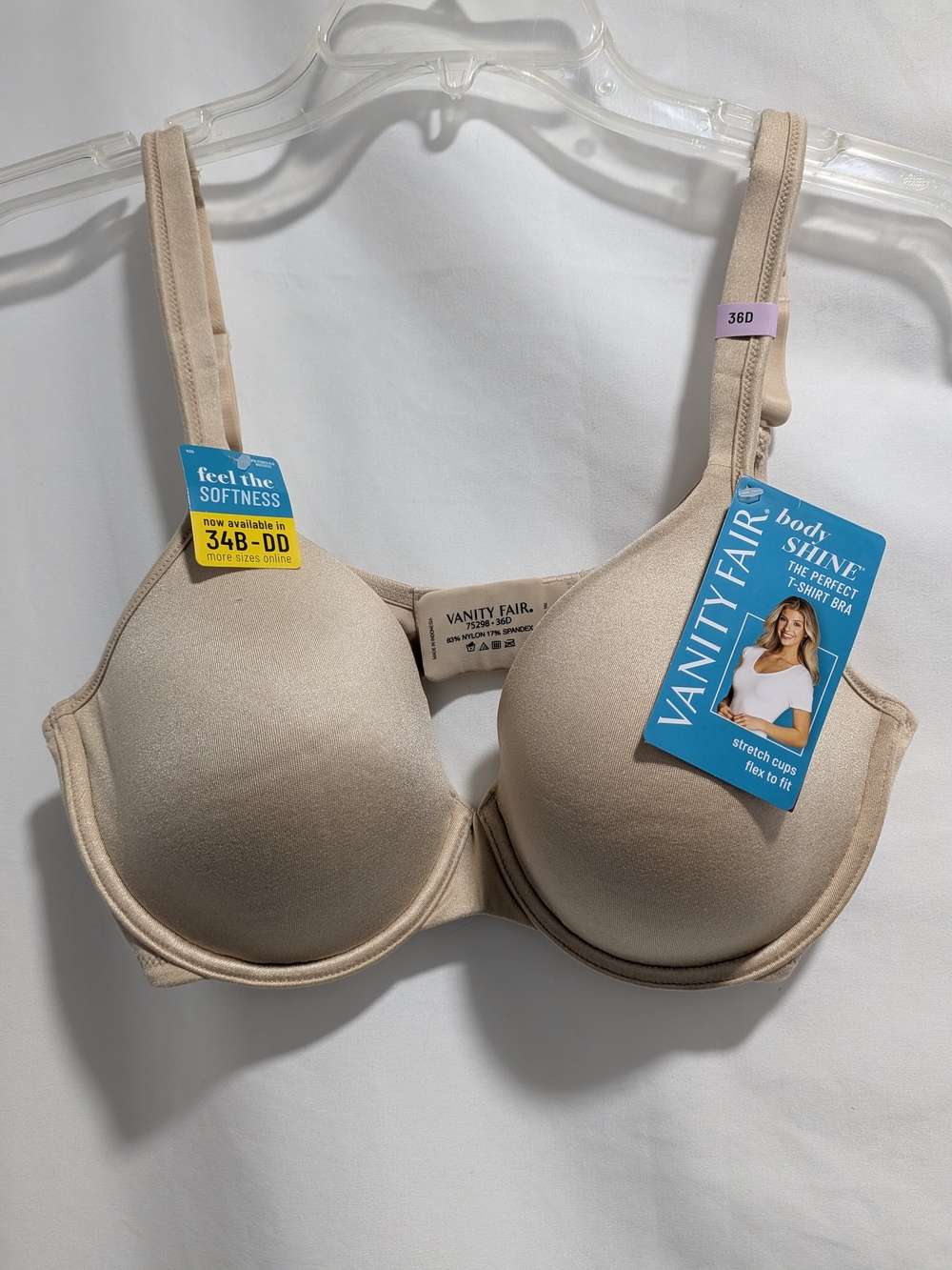 Vanity Fair Nude T-Shirt Bra with Smooth Moulded Cups